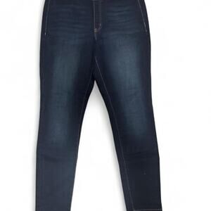 Sonoma Pull On Jeggings Womens 12 Dark Wash High Rise Skinny Stretch